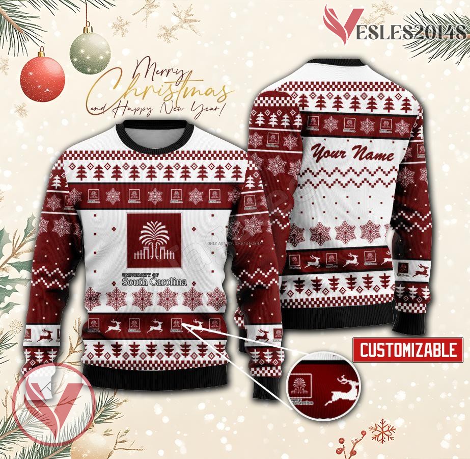 University of South Carolina-Salkehatchie Custom Ugly Christmas Sweater, Unique Gift For Fans - Vesles2014s