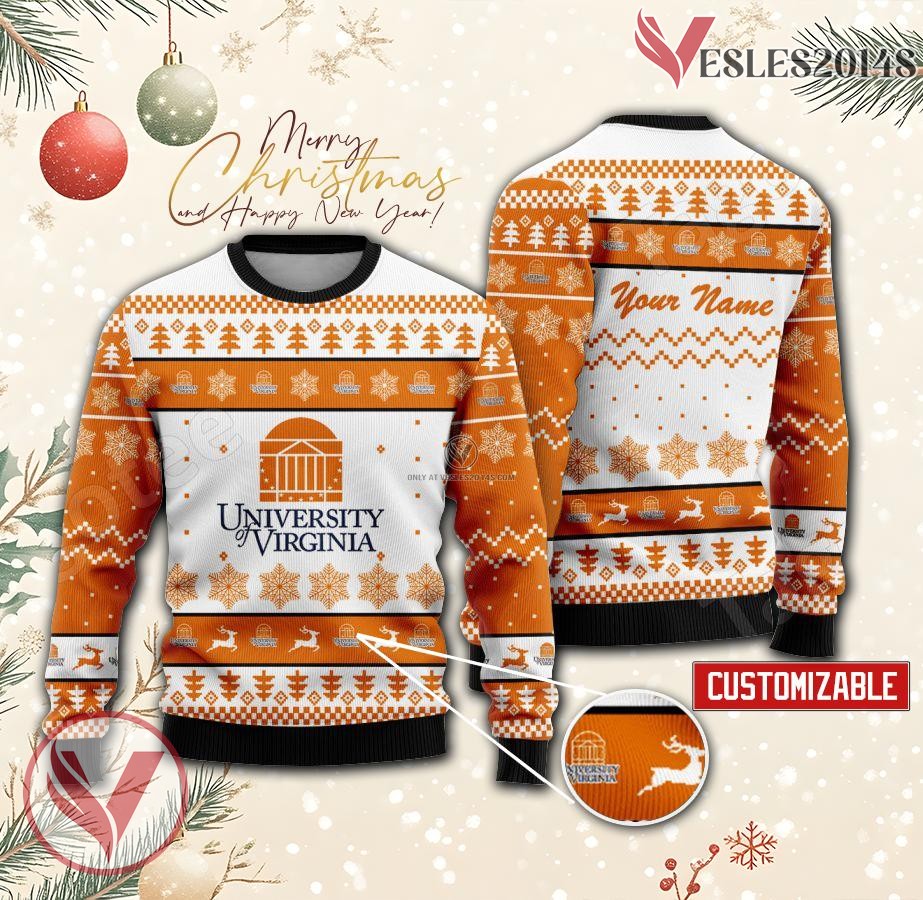 University of Virginia-Main Campus Custom Ugly Christmas Sweater, Unique Gift For Fans - Vesles2014s