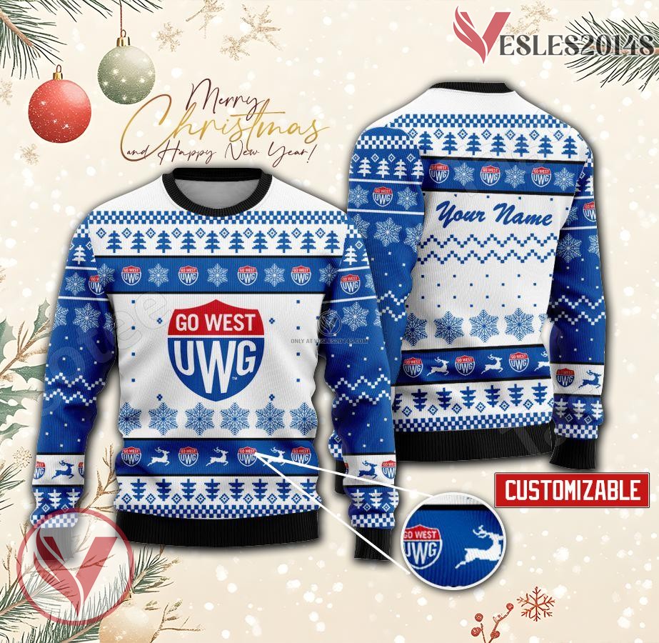 University of West Georgia Custom Ugly Christmas Sweater, Unique Gift For Fans - Vesles2014s