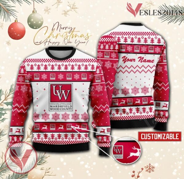 University of Wisconsin–MarshfieldWood County Custom Ugly Christmas Sweater, Unique Gift For Fans - Vesles2014s