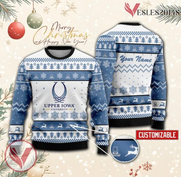 Upper Iowa University Custom Ugly Christmas Sweater, Unique Gift For Fans - Vesles2014s