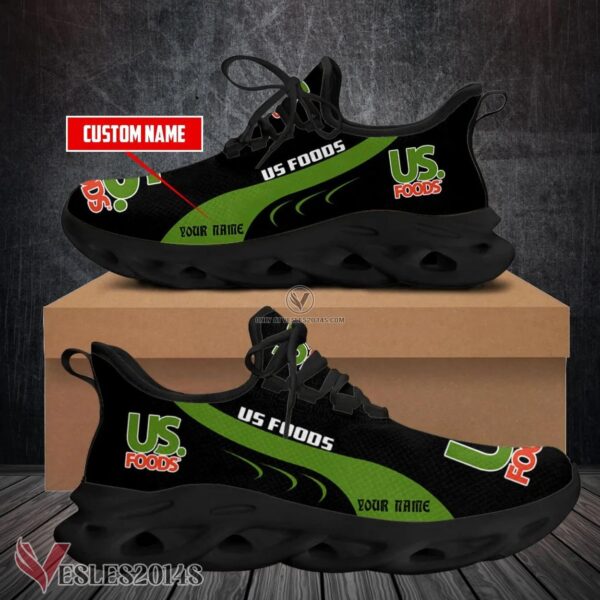 Us Foods Logo Custom Shoes Style 14, Best Running Shoes For Fans - Vesles2014S