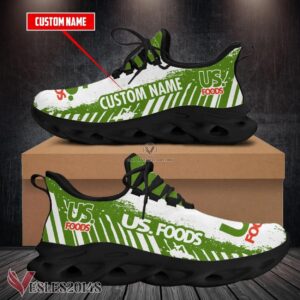 Us Foods Logo Custom Shoes Style 18, Best Running Shoes For Fans - Vesles2014S