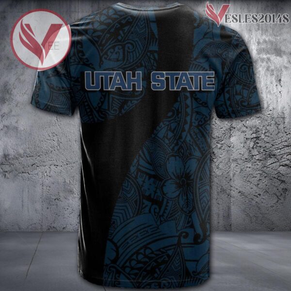 Utah State Aggies NCAA Polynesian Pattern Shirt, Unique Gifts For Fans - Vesles2014s 1