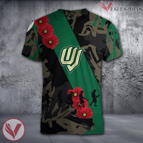 Utah Utes NCAA With Red Poppy Flower 3D Shirt, Unique Gift For Fans - Vesles2014S 1