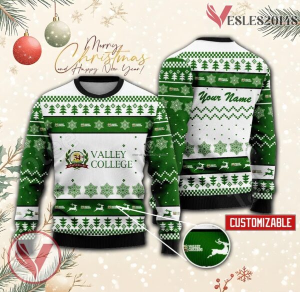 Valley College of Technology Custom Ugly Christmas Sweater, Unique Gift For Fans - Vesles2014s