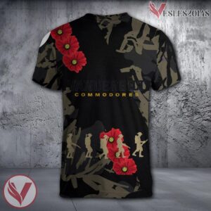 Vanderbilt Commodores NCAA With Red Poppy Flower 3D Shirt, Unique Gift For Fans - Vesles2014S 1