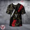 Vanderbilt Commodores NCAA With Red Poppy Flower 3D Shirt, Unique Gift For Fans - Vesles2014S