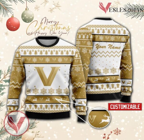 Vanderbilt University Custom Ugly Christmas Sweater, Unique Gift For Fans - Vesles2014s