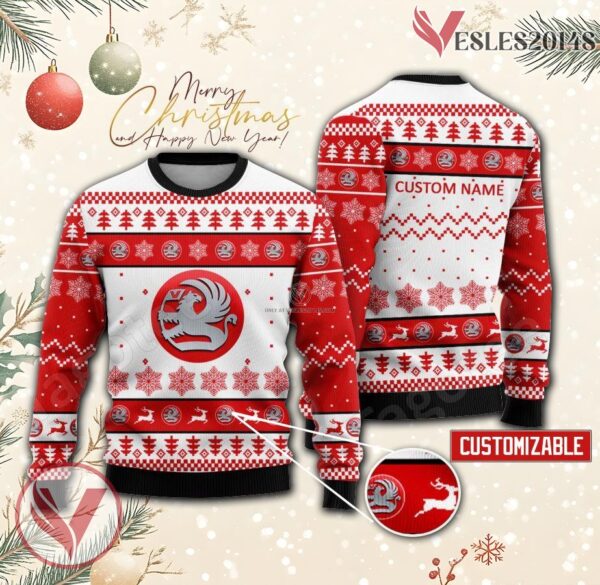 Vauxhall Logo Personalized Ugly Christmas Sweater, Unique Gift For Fans - Vesles2014s