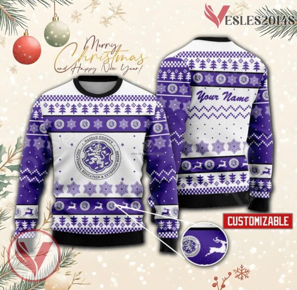 Veeb Nassau County School of Practical Nursing Custom Ugly Christmas Sweater, Unique Gift For Fans - Vesles2014s