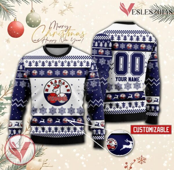 Venados de Mazatlan Baseball Custom Ugly Christmas Sweater, Unique Gift For Fans - Vesles2014s