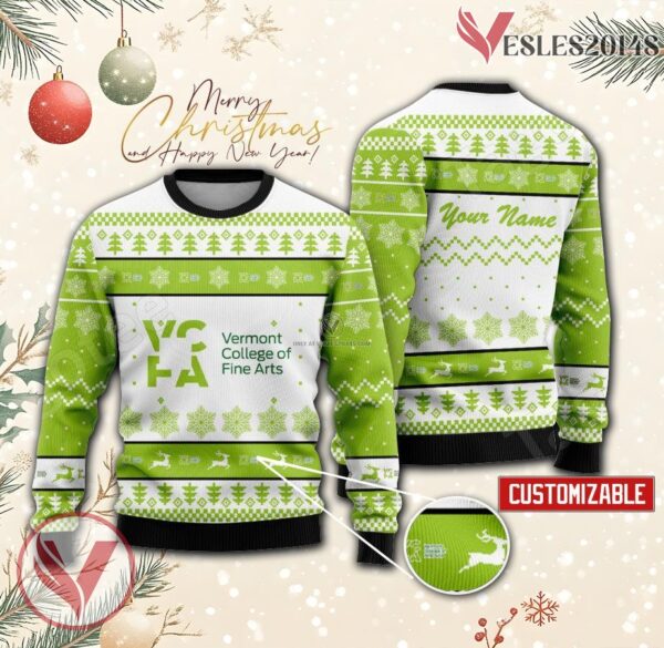 Vermont College of Fine Arts Custom Ugly Christmas Sweater, Unique Gift For Fans - Vesles2014s