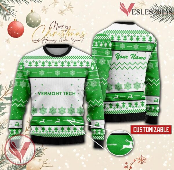 Vermont Technical College Custom Ugly Christmas Sweater, Unique Gift For Fans - Vesles2014s