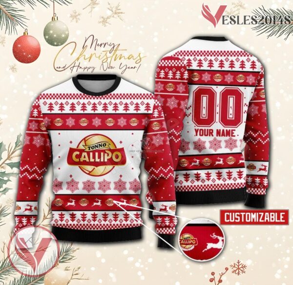Vibo Valentia Volleyball Custom Ugly Christmas Sweater, Unique Gift For Fans - Vesles2014s