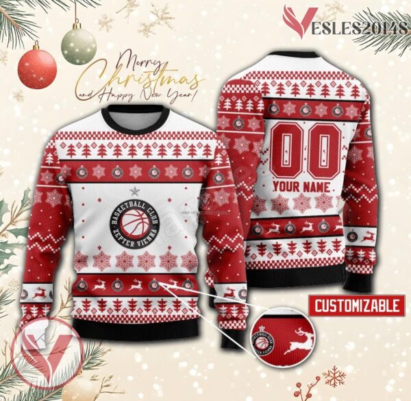 Vienna Basket Custom Ugly Christmas Sweater, Unique Gift For Fans - Vesles2014s