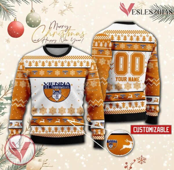 Vienna Timberwolves Custom Ugly Christmas Sweater, Unique Gift For Fans - Vesles2014s
