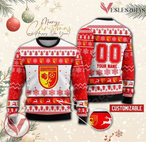 Villa Española Custom Ugly Christmas Sweater, Unique Gift For Fans - Vesles2014s