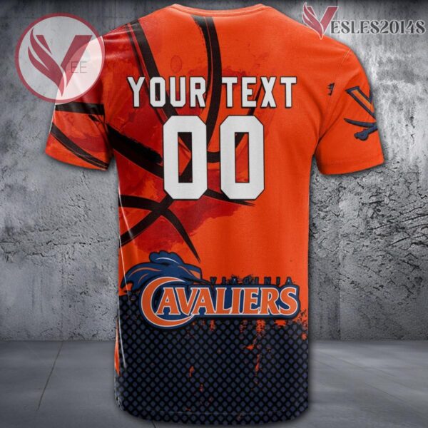 Virginia Cavaliers Basketball Grunge Pattern Unique Personalized T Shirts - Vesles2014S 1