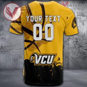Virginia Commonwealth Rams Basketball Grunge Pattern Unique Personalized T Shirts - Vesles2014S 1