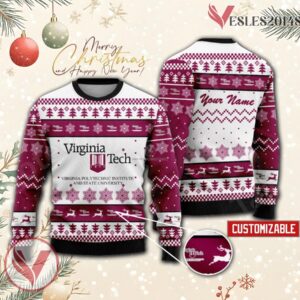 Virginia Polytechnic Institute and State University Custom Ugly Christmas Sweater, Unique Gift For Fans - Vesles2014s