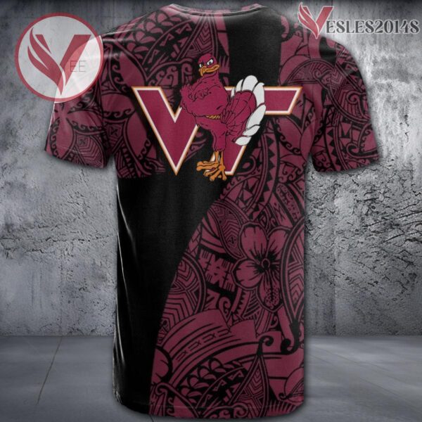 Virginia Tech Hokies NCAA Polynesian Pattern Shirt, Unique Gifts For Fans - Vesles2014s 1