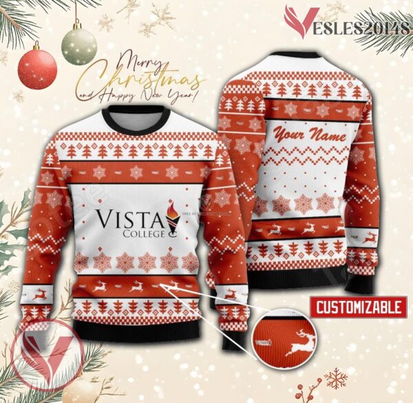 Vista College-Online Custom Ugly Christmas Sweater, Unique Gift For Fans - Vesles2014s
