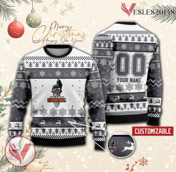 Voleibol Teruel Volleyball Custom Ugly Christmas Sweater, Unique Gift For Fans - Vesles2014s