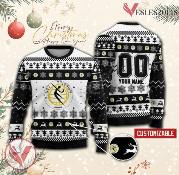 Volley Millenium Brescia Volleyball Custom Ugly Christmas Sweater, Unique Gift For Fans - Vesles2014s