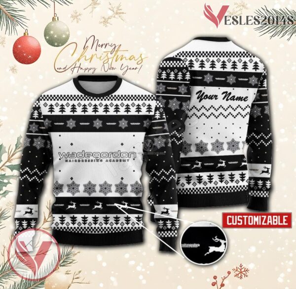 Wade Gordon Hairdressing Academy Custom Ugly Christmas Sweater, Unique Gift For Fans - Vesles2014s