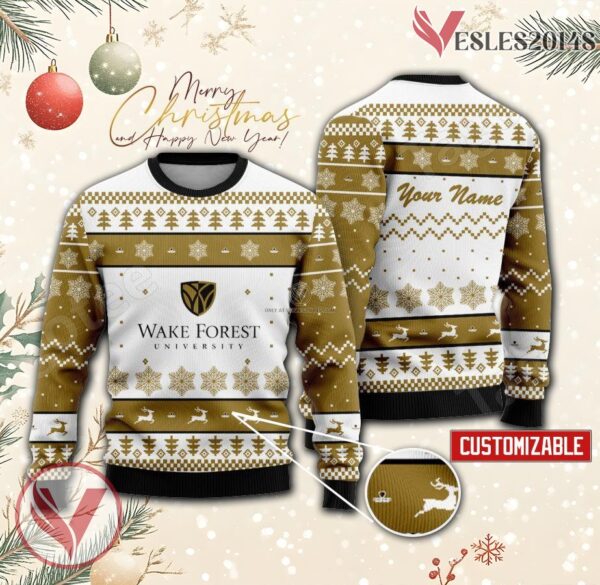 Wake Forest University Custom Ugly Christmas Sweater, Unique Gift For Fans - Vesles2014s