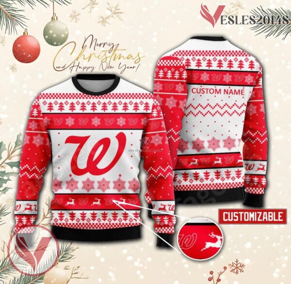 Walgreens Logo Personalized Ugly Christmas Sweater, Unique Gift For Fans - Vesles2014s
