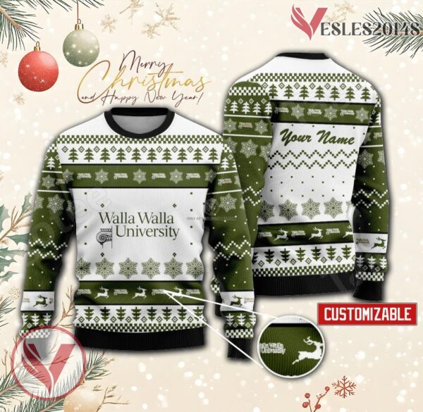 Walla Walla University Custom Ugly Christmas Sweater, Unique Gift For Fans - Vesles2014s