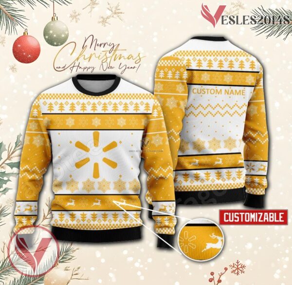 Walmart Logo Personalized Ugly Christmas Sweater, Unique Gift For Fans - Vesles2014s