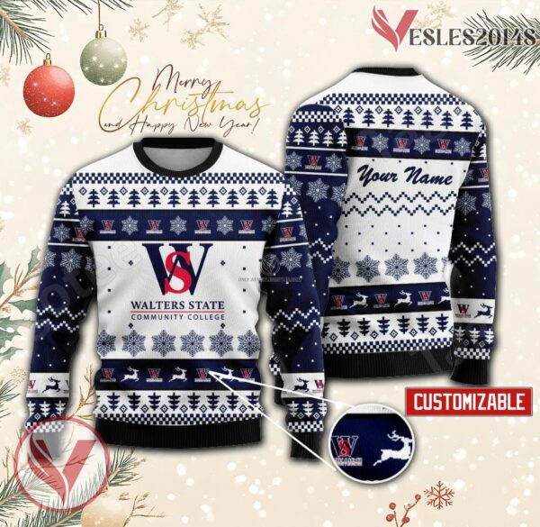 Walters State Community College Custom Ugly Christmas Sweater, Unique Gift For Fans - Vesles2014s
