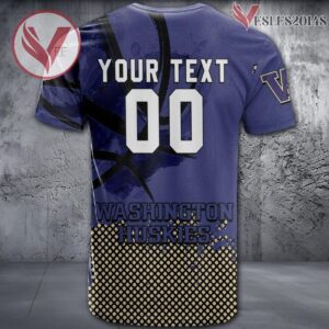 Washington Huskies Basketball Grunge Pattern Unique Personalized T Shirts - Vesles2014S 1