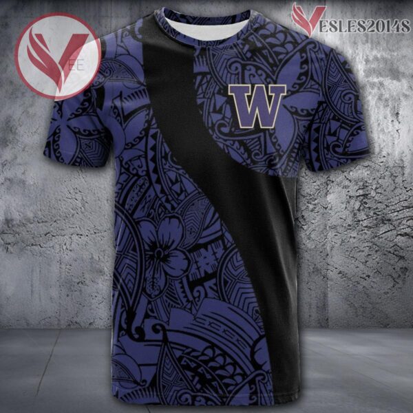 Washington Huskies NCAA Polynesian Pattern Shirt, Unique Gifts For Fans - Vesles2014s