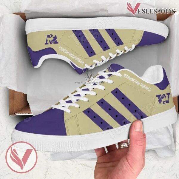 Washington Huskies Print Stan Smith Shoes, Best Sneaker For Fans - Vesles2014s 1