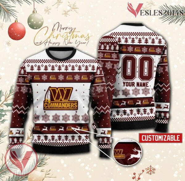 Washington Redskins Custom Ugly Christmas Sweater, Unique Gift For Fans - Vesles2014s