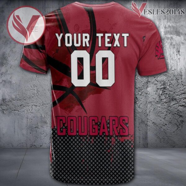 Washington State Cougars Basketball Grunge Pattern Unique Personalized T Shirts - Vesles2014S 1