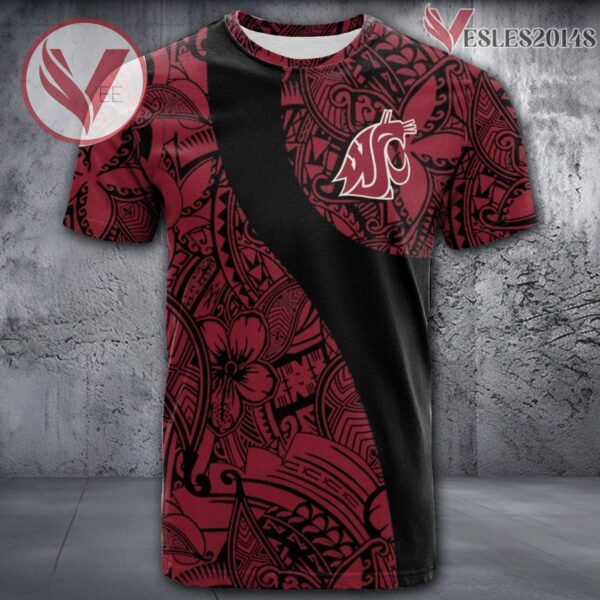 Washington State Cougars NCAA Polynesian Pattern Shirt, Unique Gifts For Fans - Vesles2014s