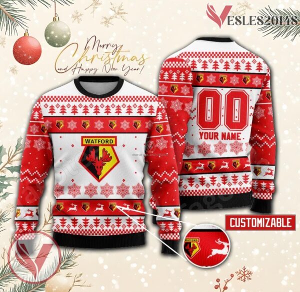 Watford Custom Ugly Christmas Sweater, Unique Gift For Fans - Vesles2014s