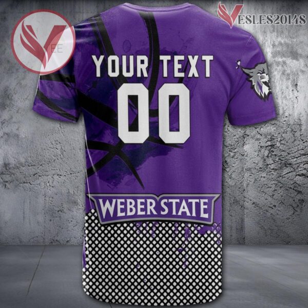 Weber State Wildcats Basketball Grunge Pattern Unique Personalized T Shirts - Vesles2014S 1