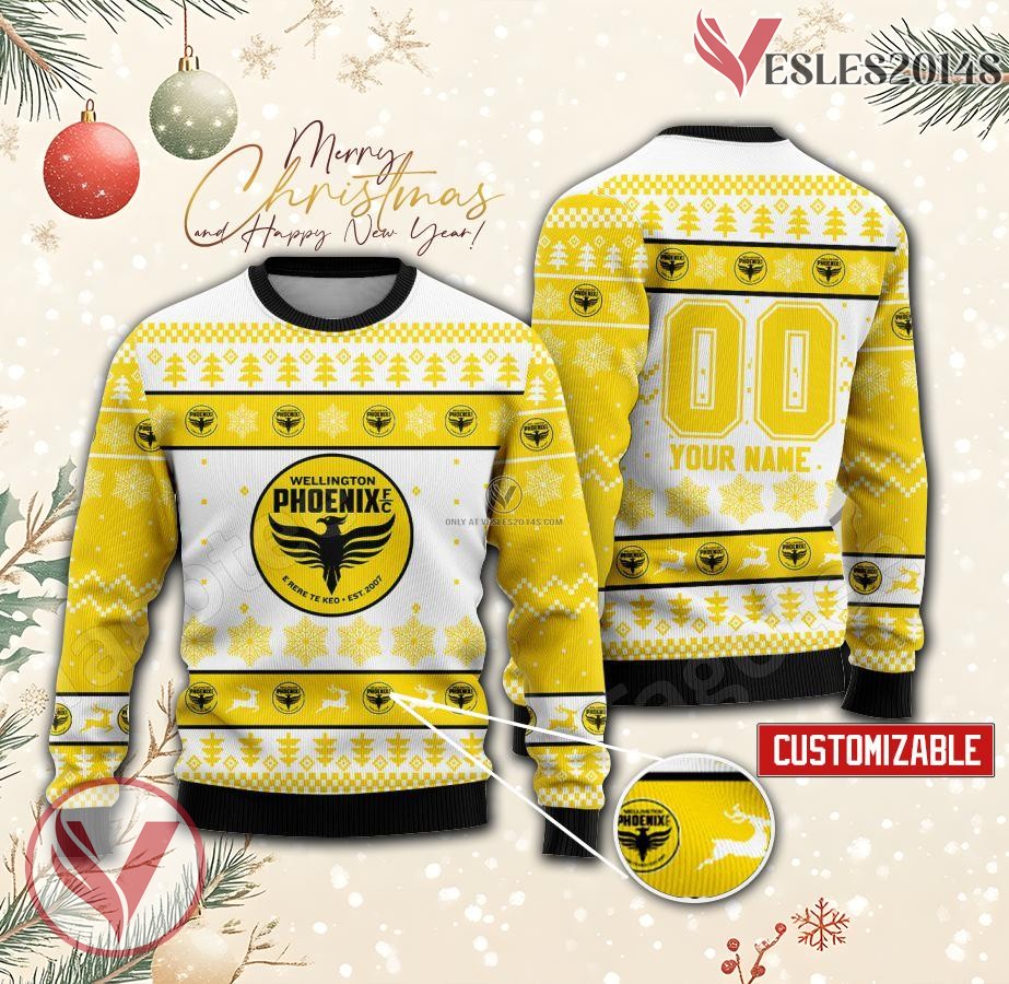 Wellington Phoenix Custom Ugly Christmas Sweater, Unique Gift For Fans - Vesles2014s