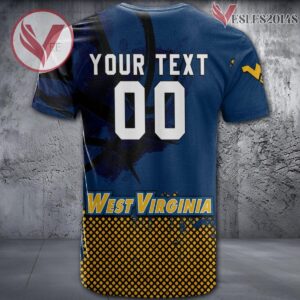 West Virginia Mountaineers Basketball Grunge Pattern Unique Personalized T Shirts - Vesles2014S 1