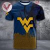 West Virginia Mountaineers Basketball Grunge Pattern Unique Personalized T Shirts - Vesles2014S