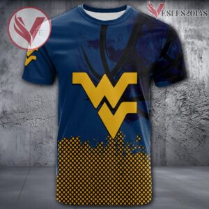 West Virginia Mountaineers Basketball Grunge Pattern Unique Personalized T Shirts - Vesles2014S