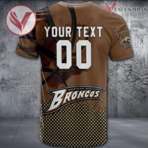 Western Michigan Broncos Basketball Grunge Pattern Unique Personalized T Shirts - Vesles2014S 1