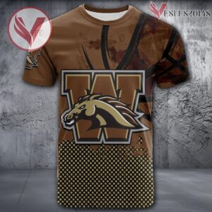 Western Michigan Broncos Basketball Grunge Pattern Unique Personalized T Shirts - Vesles2014S