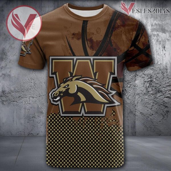 Western Michigan Broncos Basketball Grunge Pattern Unique Personalized T Shirts - Vesles2014S